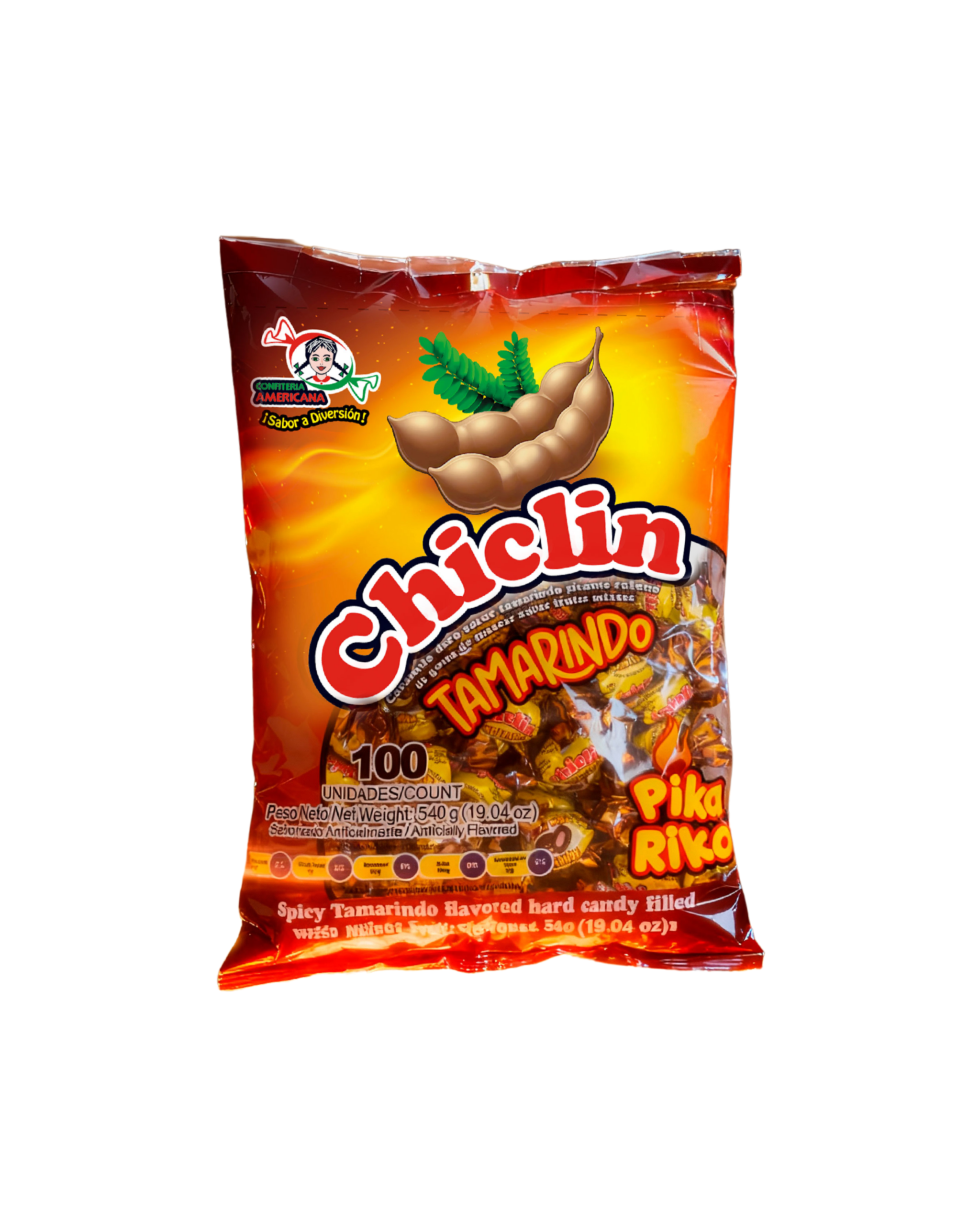 Chiclin Tamarindo (1X12X100 unid)